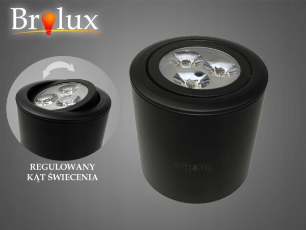 Downlight Led Ryman 3W Dw černá