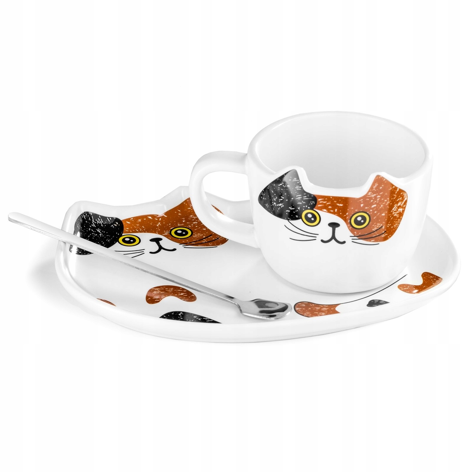 

Filiżanka Ze Spodkiem Do Kawy Kotek Porcelana Kot