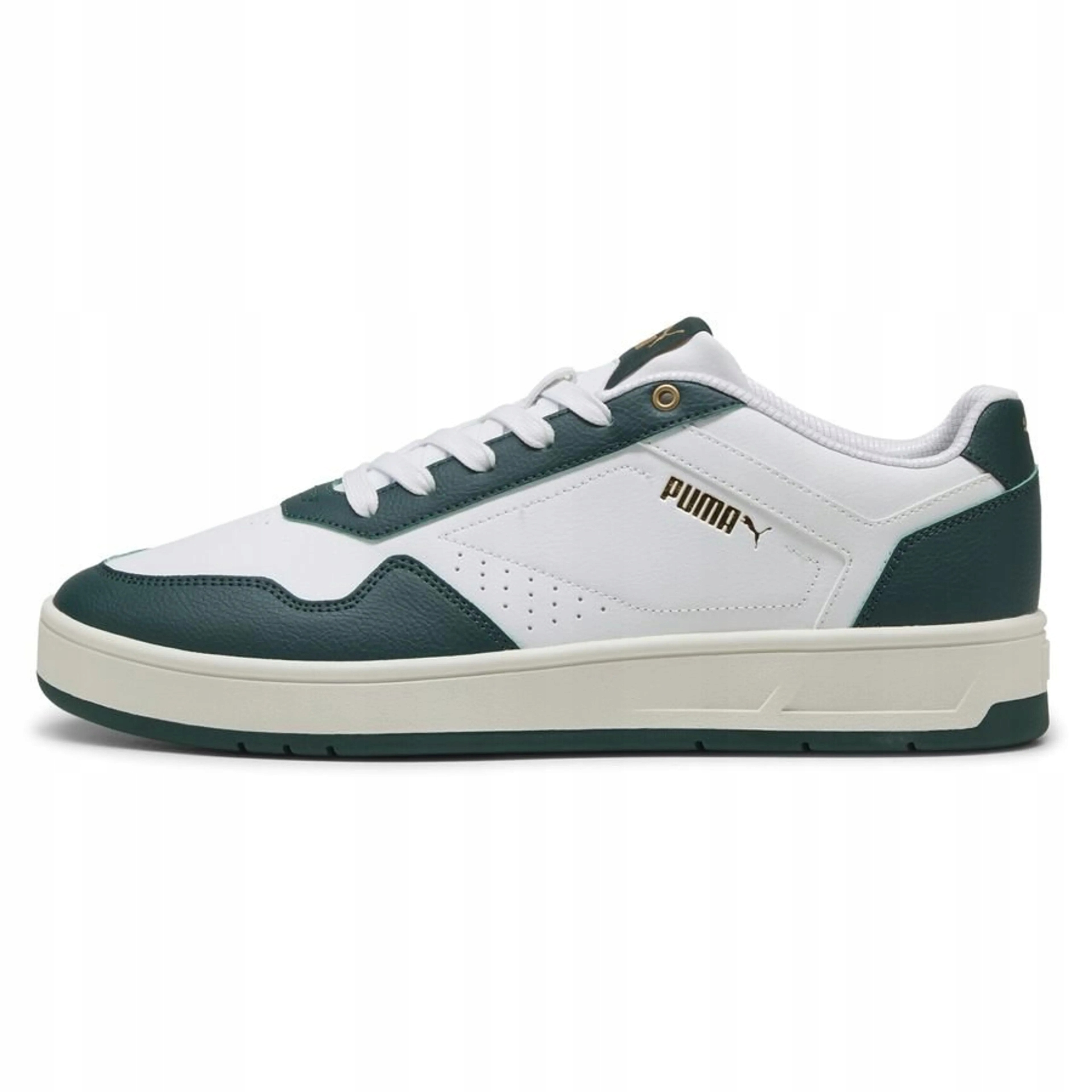 Puma Court Classic Sportovní Bílé Pánské Boty Zelené Detaily 43 U_a