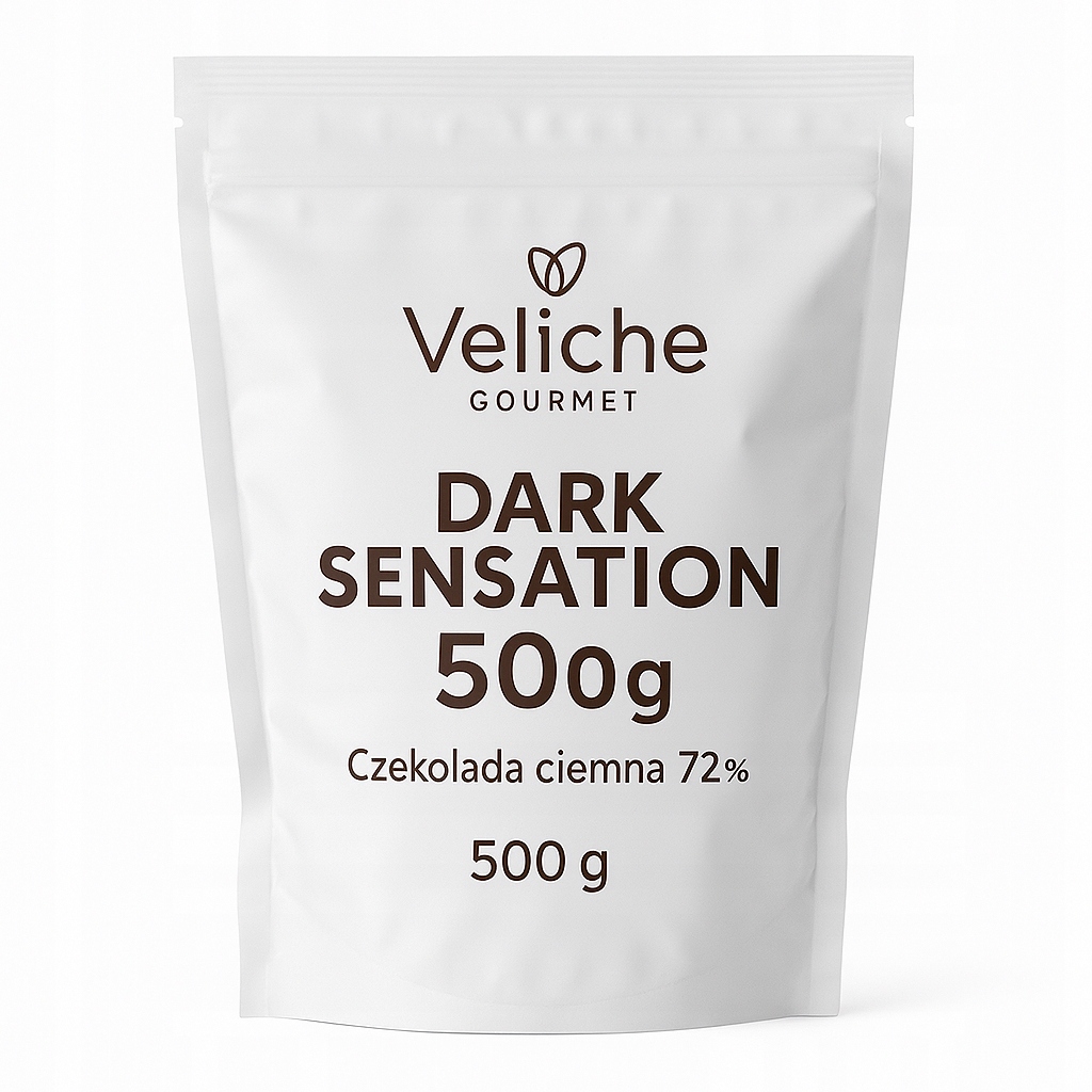 Levně Dark Sensation 72% Tmavá čokoláda 72% balení 500 g Veliche