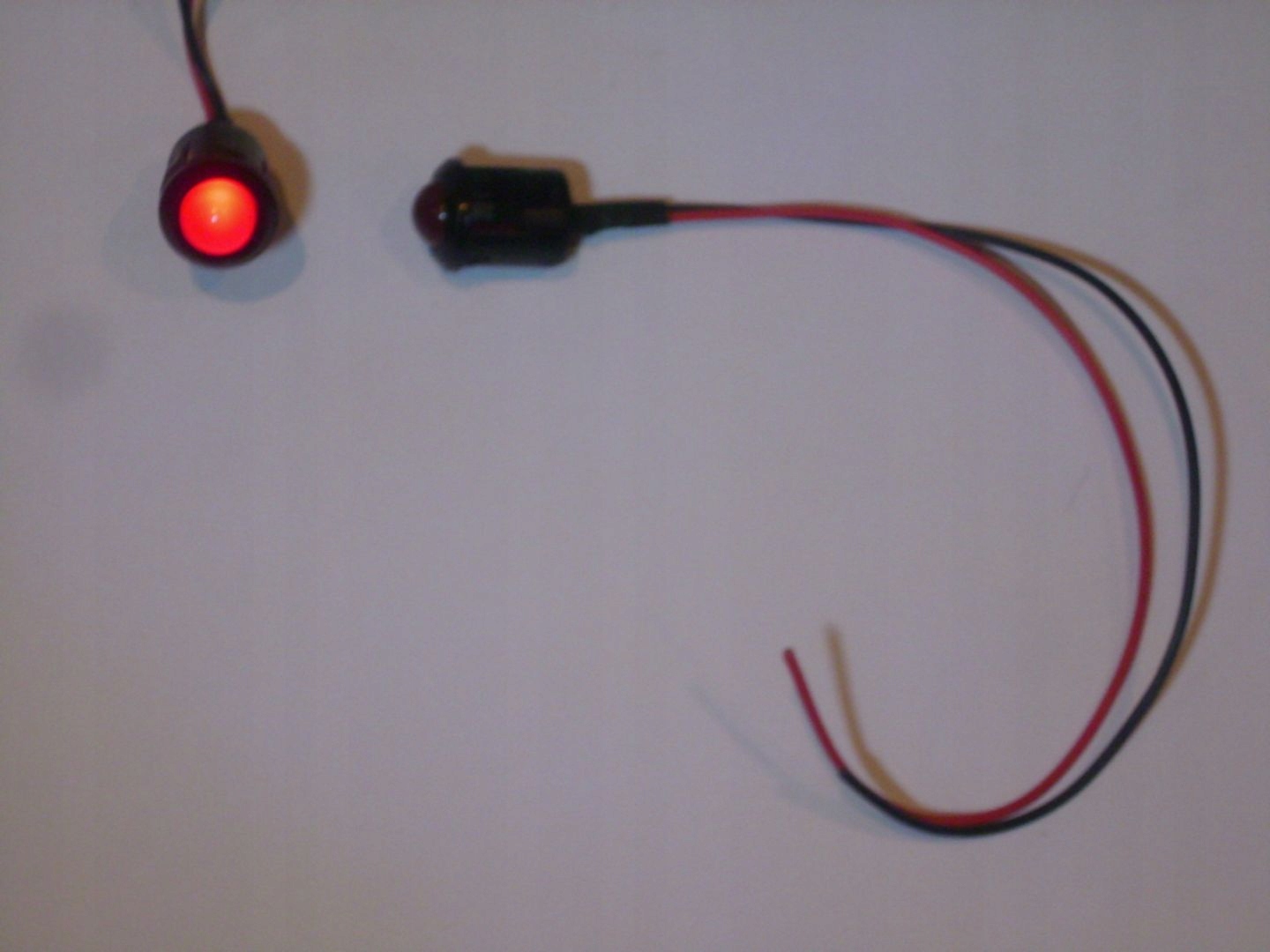 Kontrolka LED czerwona milk 10mm/14mm 5v 6v 9v RTF