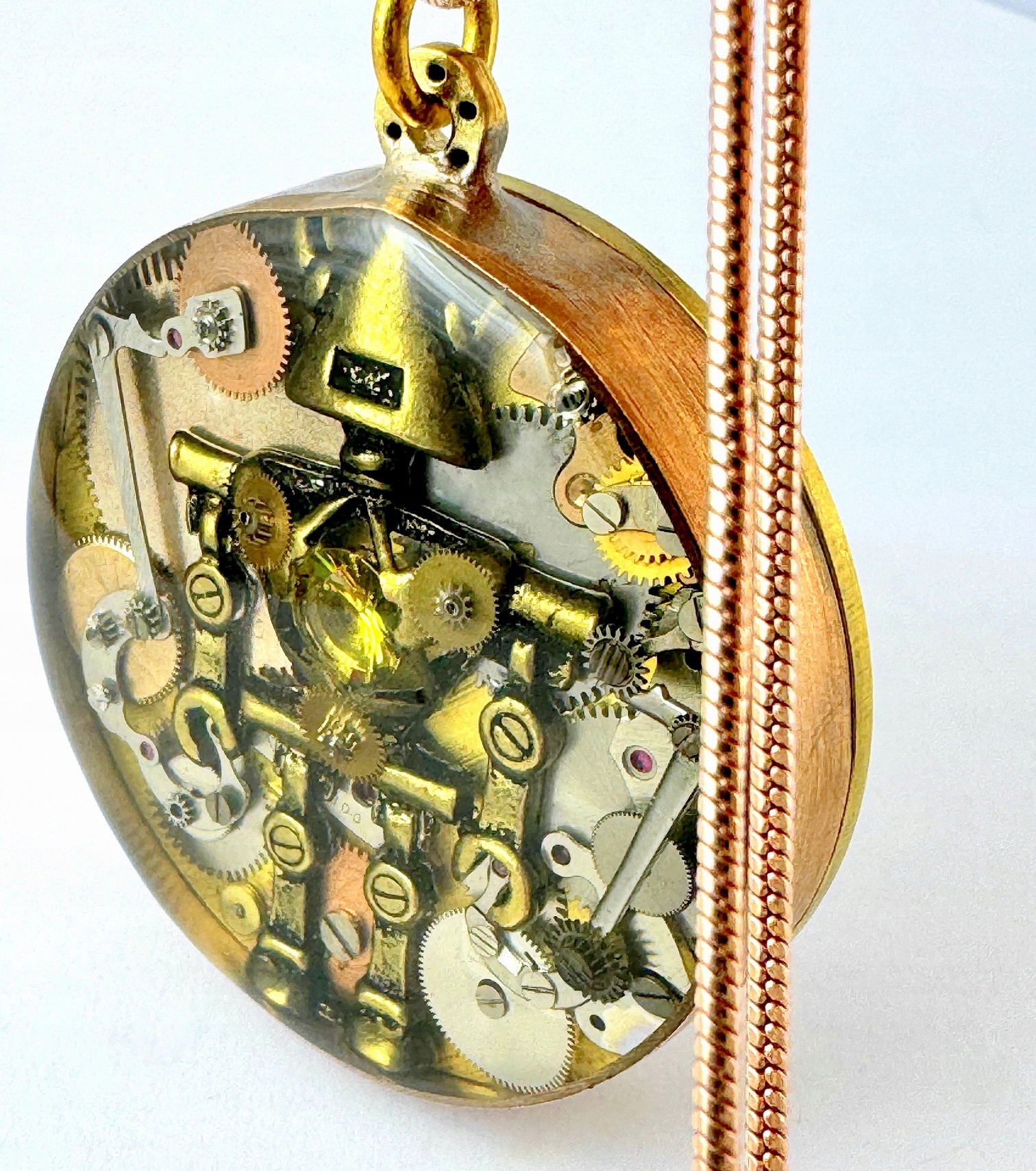 Unikátní alternativa Oboustranný Přívěsek – ruční práce Time Master