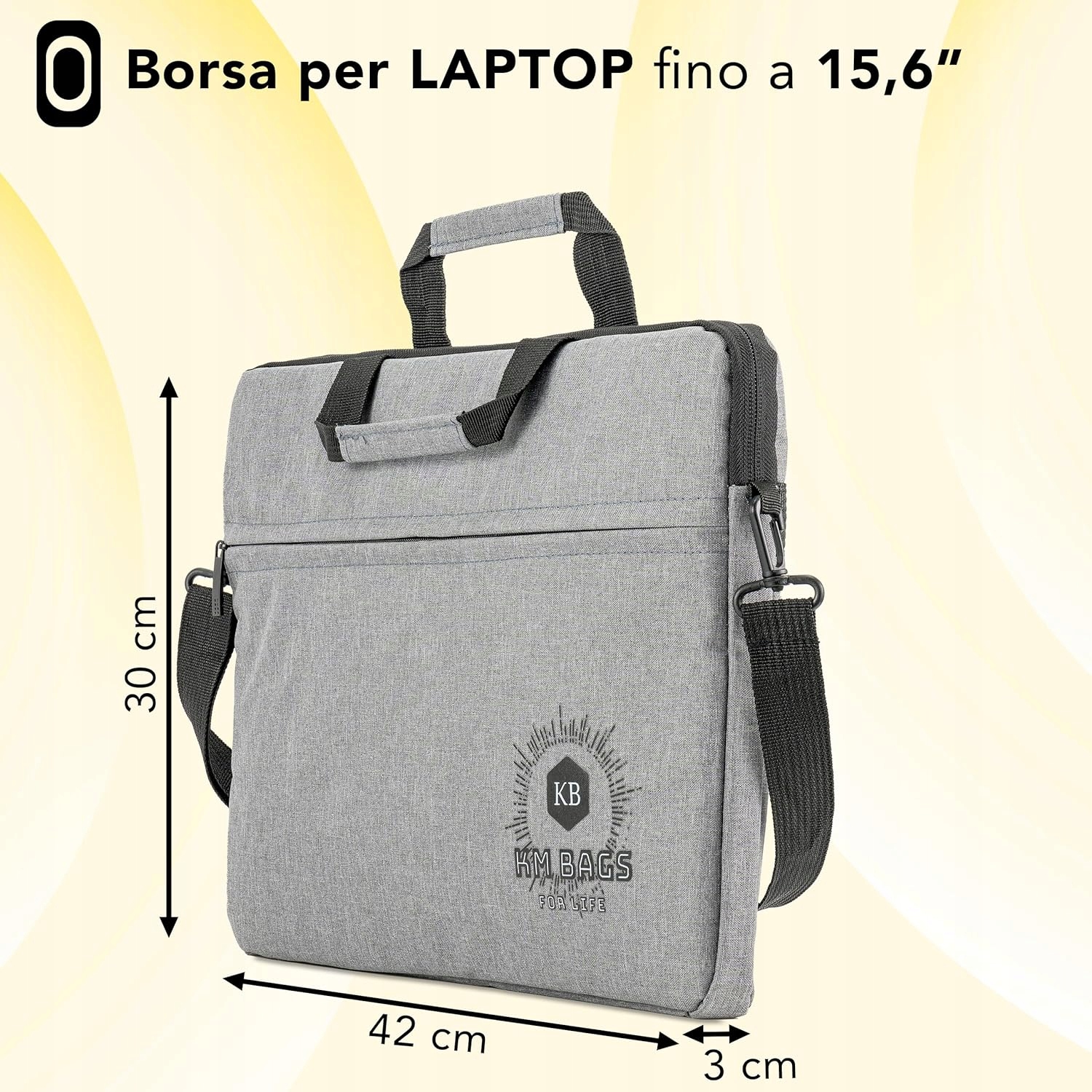 Torba Na Laptopa 15.6" KM BAGS Liczba komór 1
