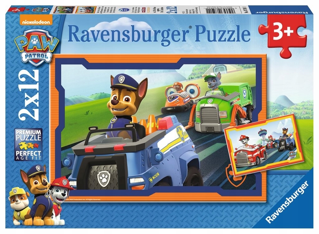 

Puzzle 2X12 Psi Patrol 2 układanki +3 lata