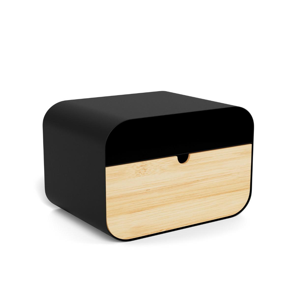 Závesná nástenná polica s zásuvkou, nočný stolík do spálne Joliet