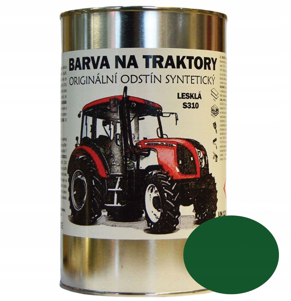Farby Na Traktory Zetor Originálny odtieň Zelená lesklá, Syntetická 10kg