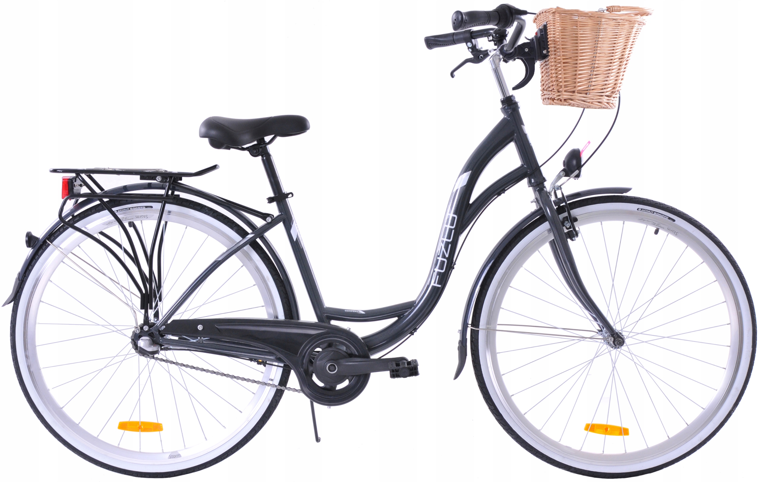 Rower Miejski 28 Damski Damka Fuzlu Nevada 3S Kosz