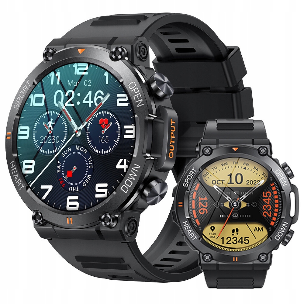 SMARTWATCH ZEGAREK MĘSKI WODOODPORNY SPORTOWY BT 5.0