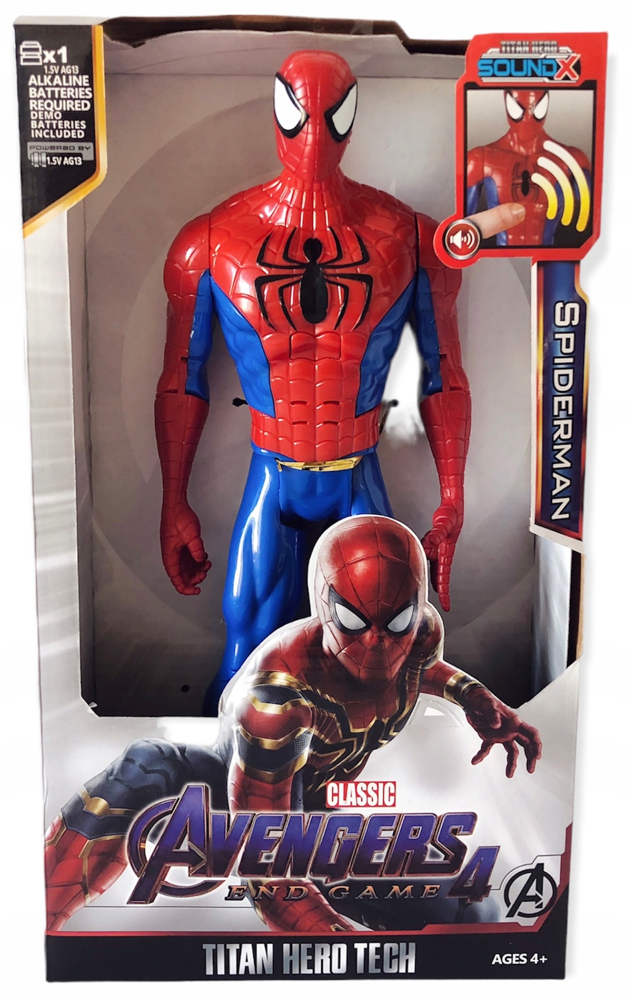 

Spiderman Duża Ruchoma Figurka Avengers Dźwięk