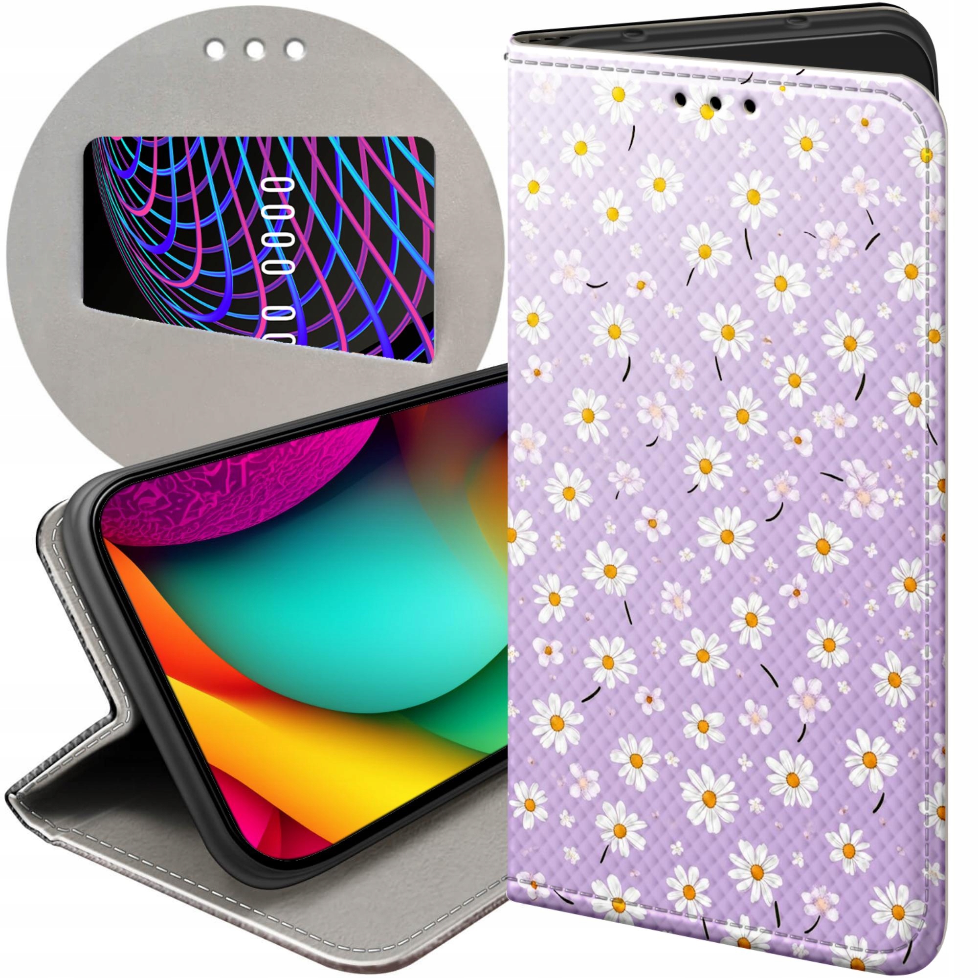 Etui Z Klapką Do Honor 400 Smart X7D 4G 5G Wiosna Kwiaty Rośliny