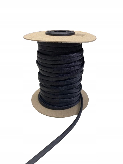 taśma wiązanie gorsetowe makaron czerń 5 mm 1mb