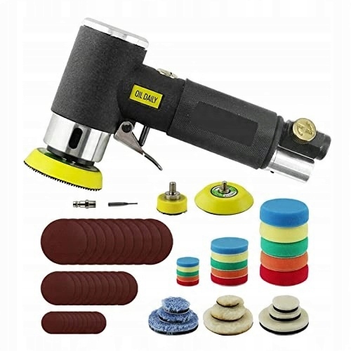 Mini Leštička Automobilová Pneumatická Leštička 1"/2"/3", Černá