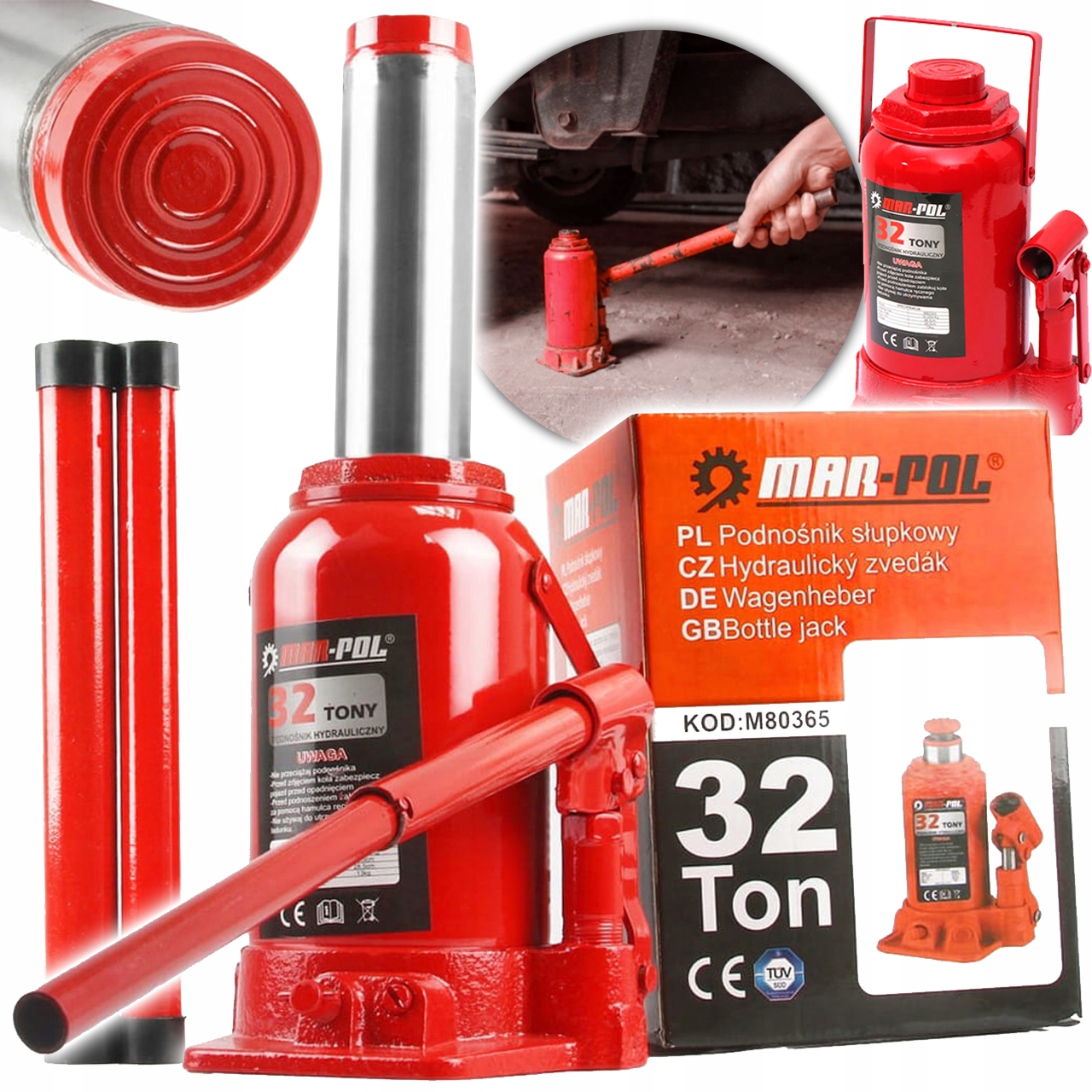 PODNOŚNIK HYDRAULICZNY SŁUPKOWY 32 TONY LEWAREK