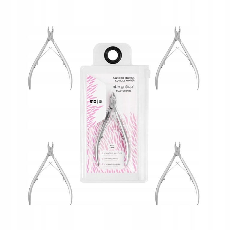 Kleštičky na kůži dvoupružinové Ostré 5 mm Aba Group Master Pro 810/5 5ks