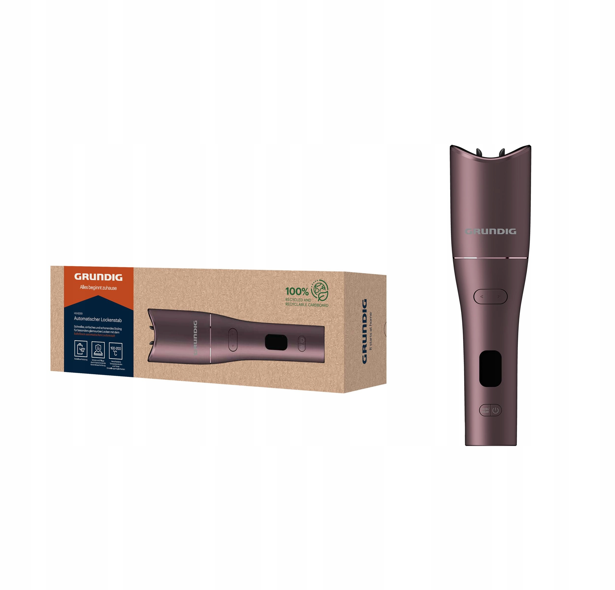 LOKÓWKA AUTOMATYCZNA GRUNDIG EASYCURL HS 6230 FIOLETOWA