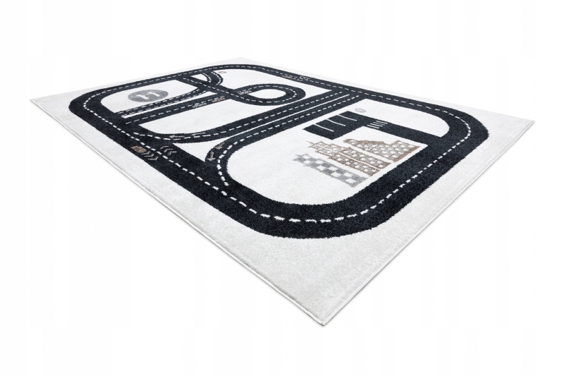 Dywan FUN TRACK 140x190 ulice uliczki miasto auta Grubość 8 mm