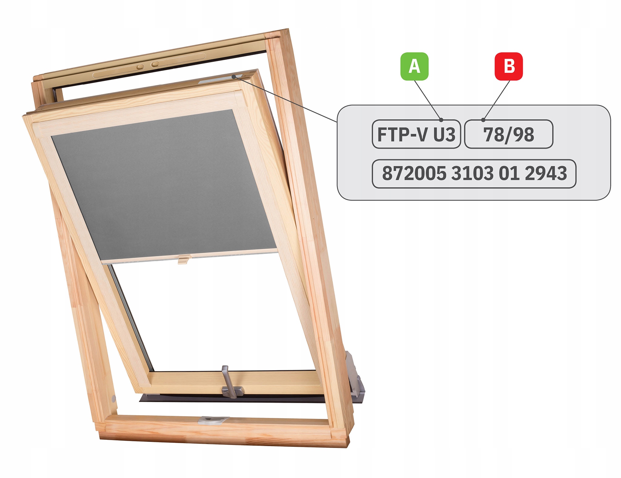Roleta Dachowa Termo do okien FAKRO VELUX 114x140 Marka RENA