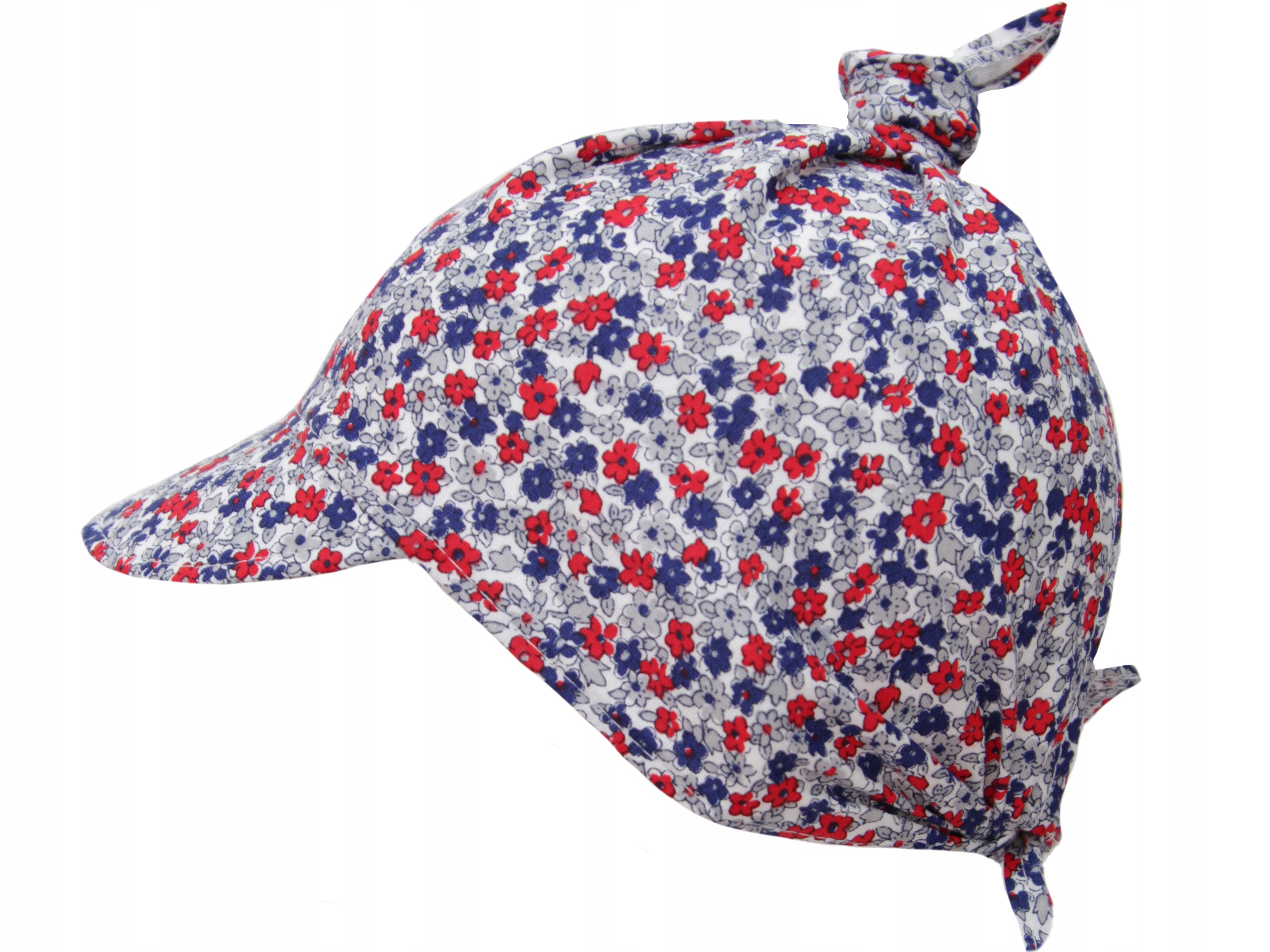 

Chustka bandamka Z Daszkiem Bawełna kwiatki wzór