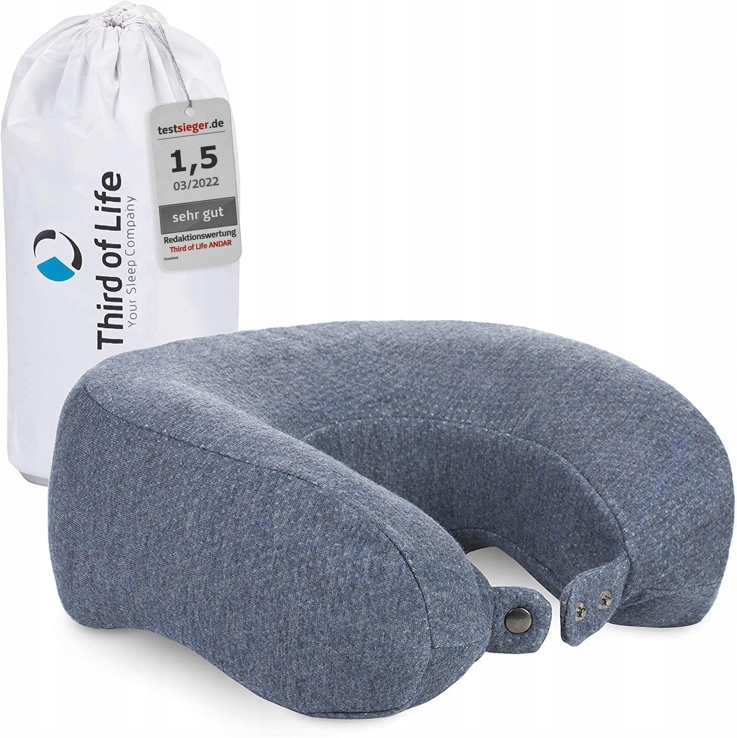 Polštář pod krk Andar Quick-Dry ergonomický