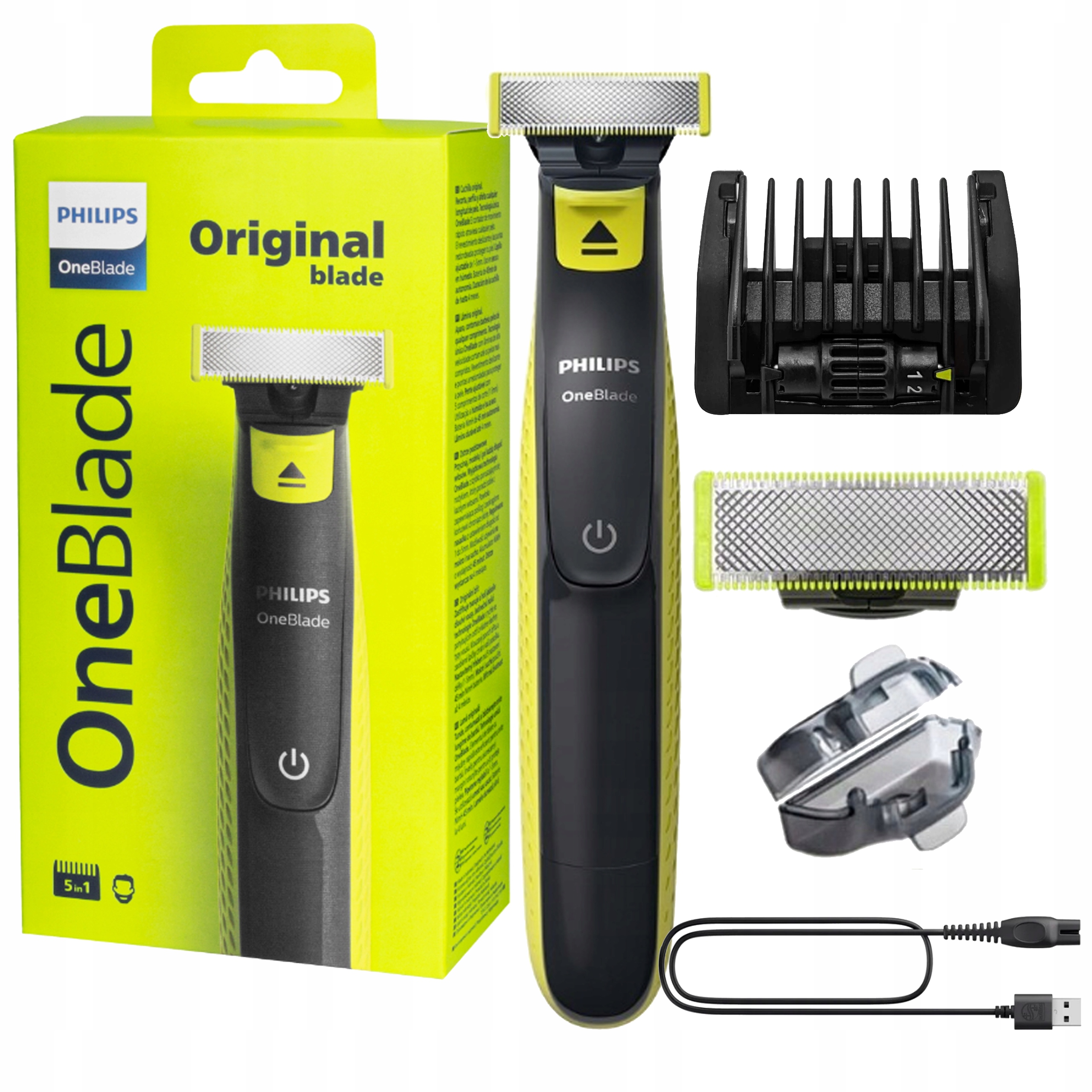 Trymer Golarka Męska Philips Na Mokro Sucho Do Zarostu Wydajny Akumulator