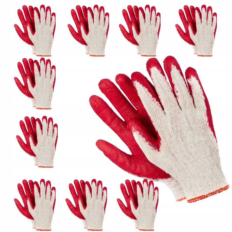 Rękawiczki ROBOCZE OCHRONNE WAMPIRKI XL 10szt