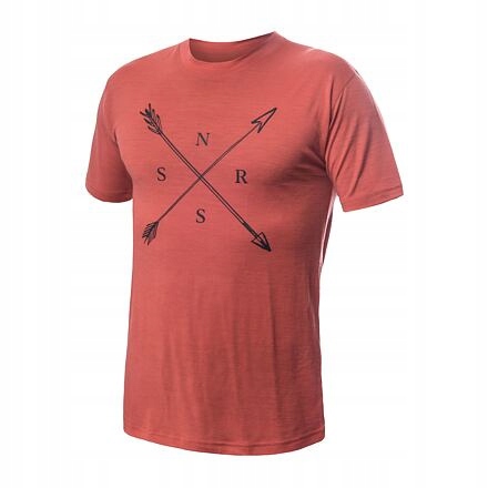 Sensor Merino Active Snsr pánské triko kr.rukáv terracotta velikost XL