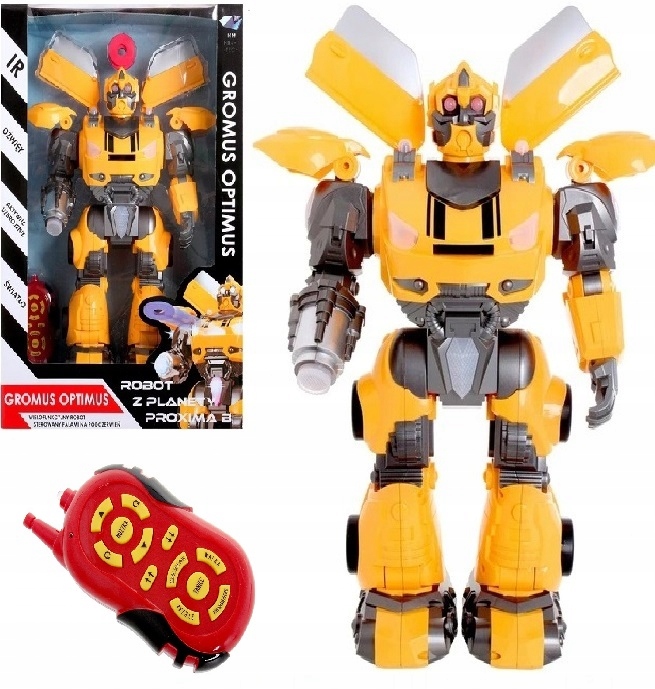 Robot zdalnie sterowany WIELKI Gromus Optimus STRZELA TAŃCZY CHODZI, MÓWI