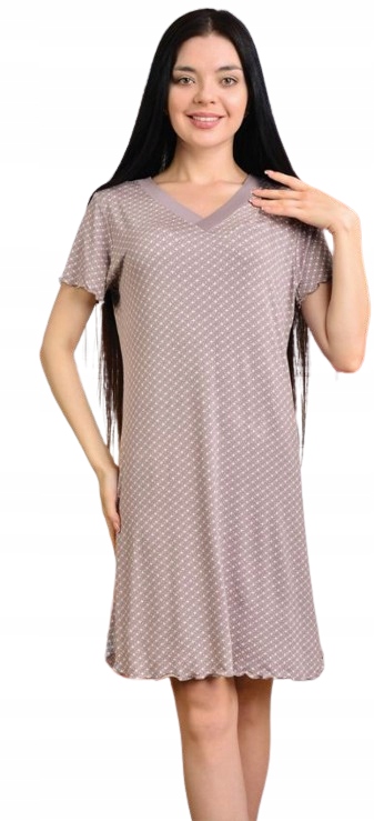 Elegantní Šedá Košile Z Viskózy S Jemným Růžovým Vzorem Košile Viskóza XL