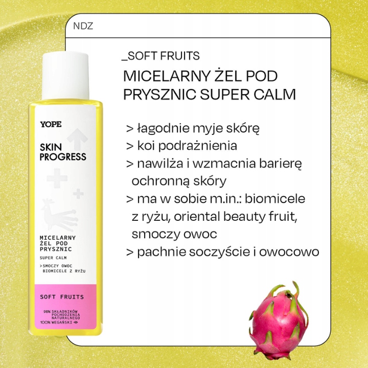 Yope Żel Pod Prysznic Soft Fruits 200ml Marka YOPE