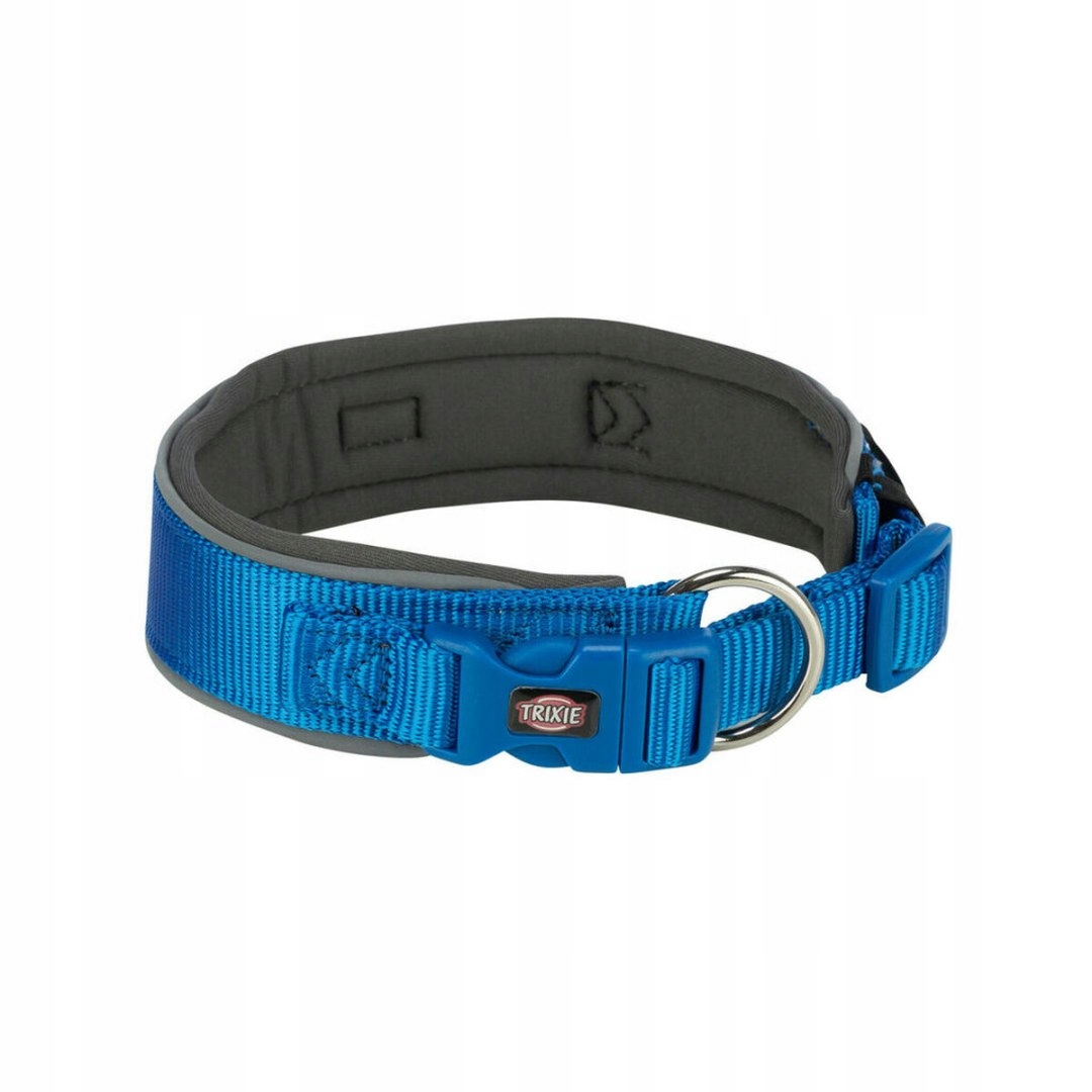 Obojek pro psa Trixie Premium Grafit Kobaltový S/m 33-42 cm