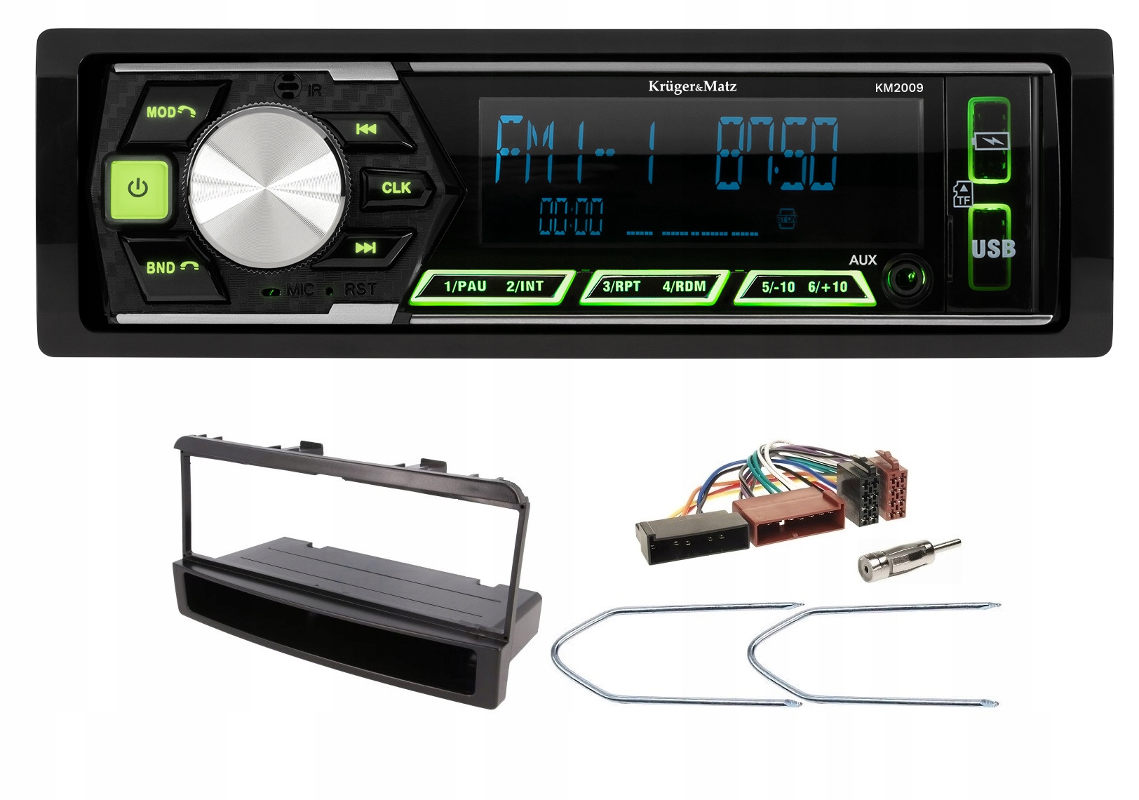 Kruger&Matz KM2009 Radio RamkaUSB Bluetooth Ford Focus MK1 Fiesta Mondeo