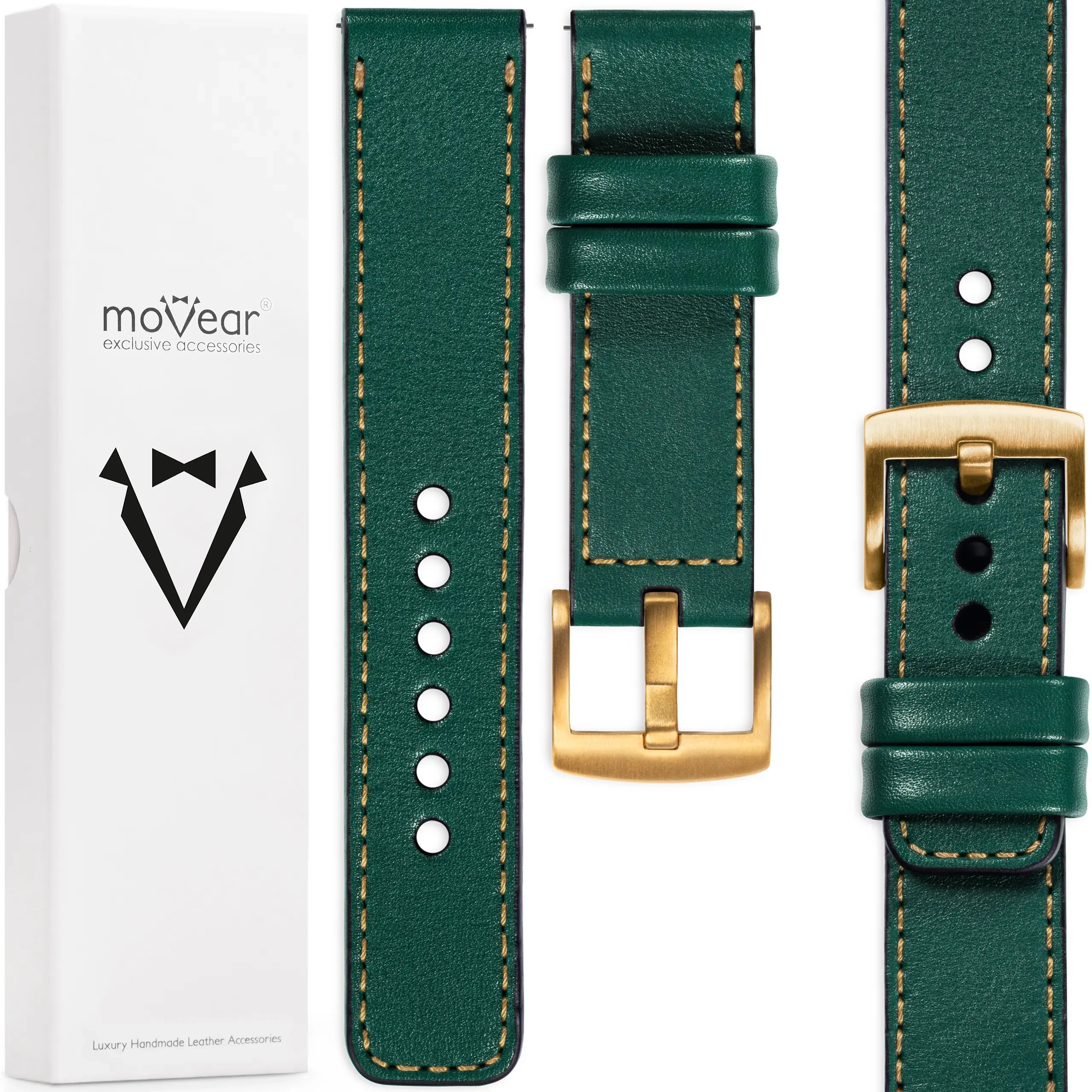 24 mm exkluzivní řemínek pro prémiové hodinky, elegantní Polský kožený