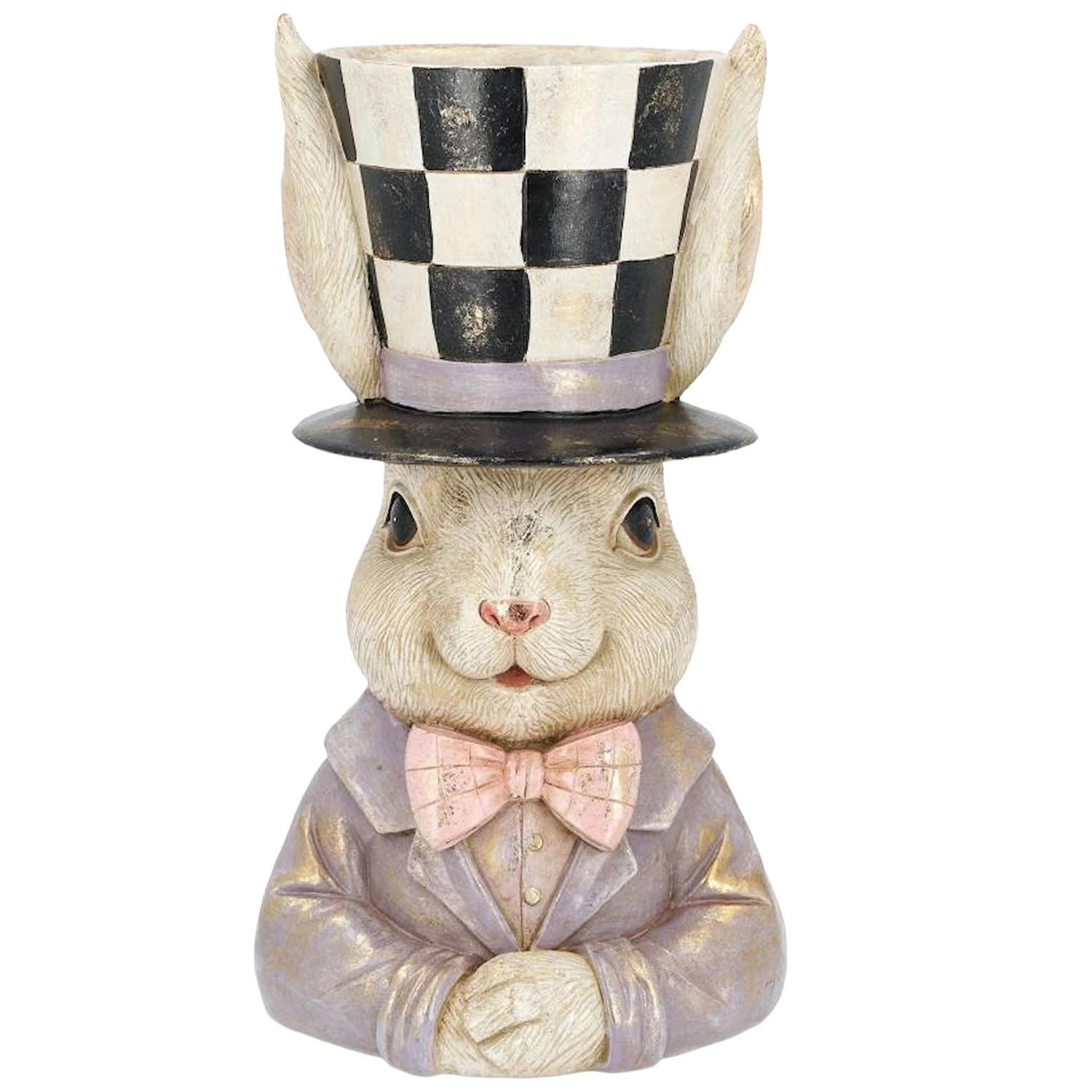 Zajačik Veľkonočná Figúrka Veľká 34 cm Hlavica Zajačik Váza Kvetináč