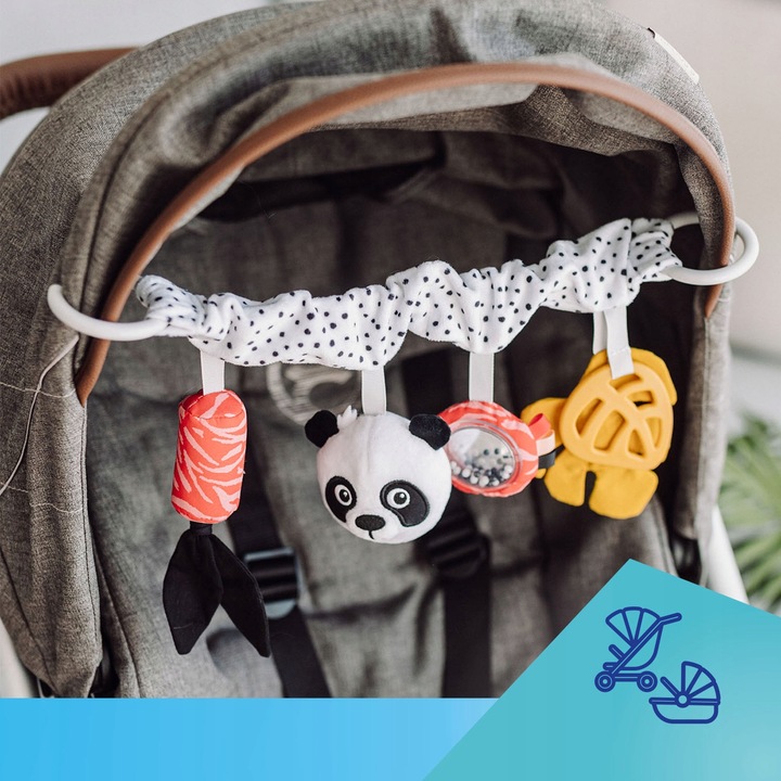 CANPOL ZAWIESZKA SENSORYCZNA DO WÓZKA BABIESBOO Kolor dominujący odcienie czerwieni