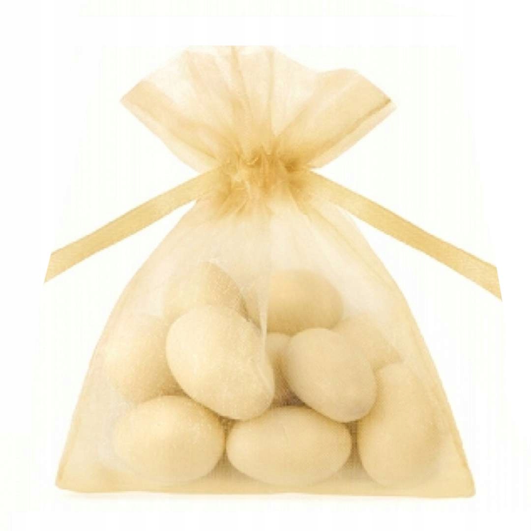 

Woreczki z organzy Prezencik dla gości złote 20szt