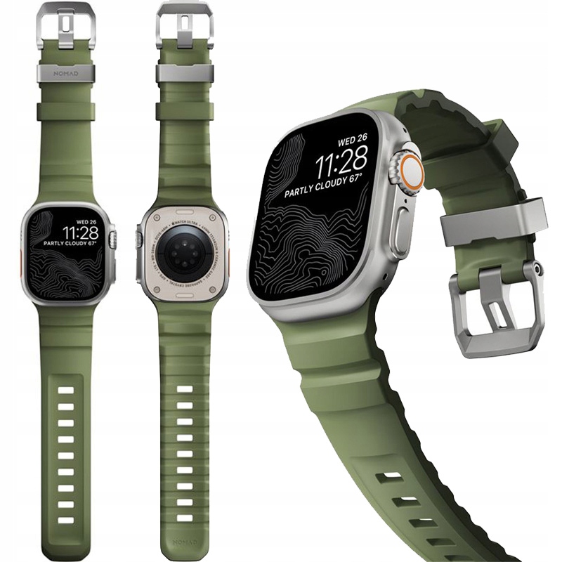 Sportovní řemínek Nomad pro Apple Watch 10/9/8/7/SE/6/5/4 49/46/45/44 mm, řemínek