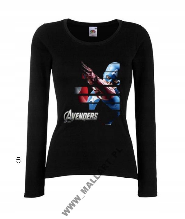 

Bluzka damska Kapitan America America Wzory