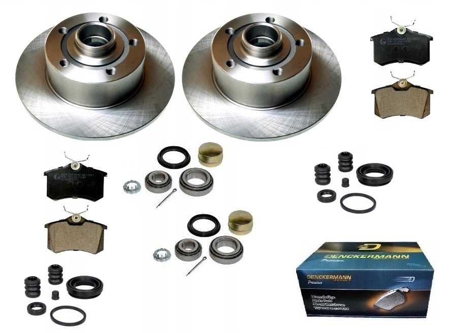 Kotouče s nábojem ložiska reperatury Audi A4 B5 1994-2000 2wd Zadní Sada