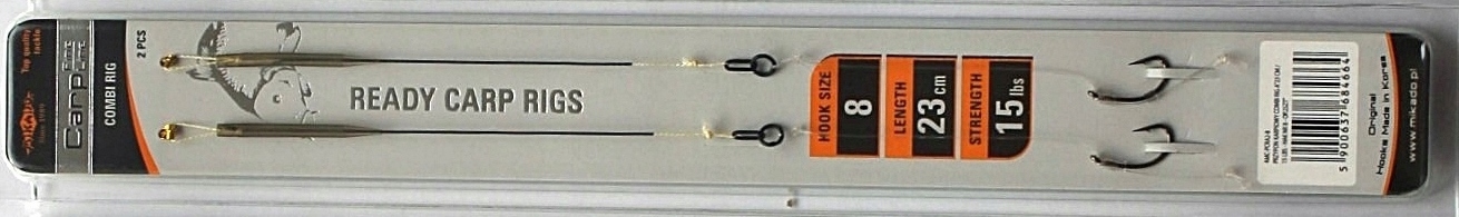 MIKADO ZESTAW PRZYPONÓW KARPIOWYCH Z HACZYKAMI - KOMPLET 14 SZTUK. Kod producenta WKMPH14P