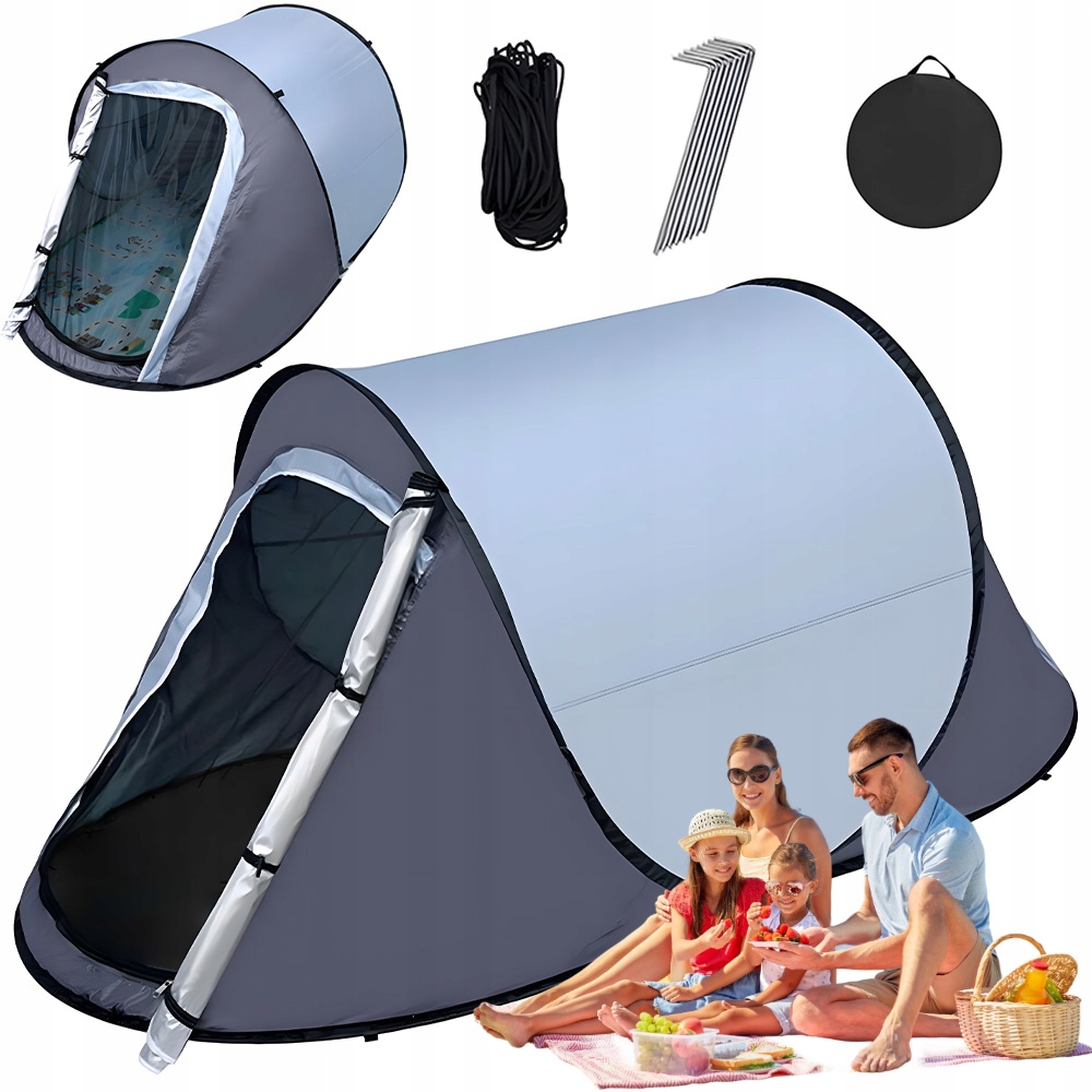 Namiot Automatyczny Dwuosobowy Samorozkładający Wodoodporny 2 Drzwi