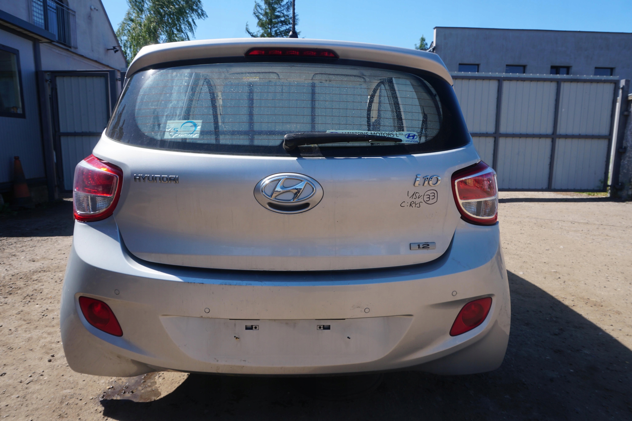 HYUNDAI i10 II KLAPA BAGAZNIKA BLOTNIK TYLNY LEWY PRAWY DACH ZDERZAK RYS