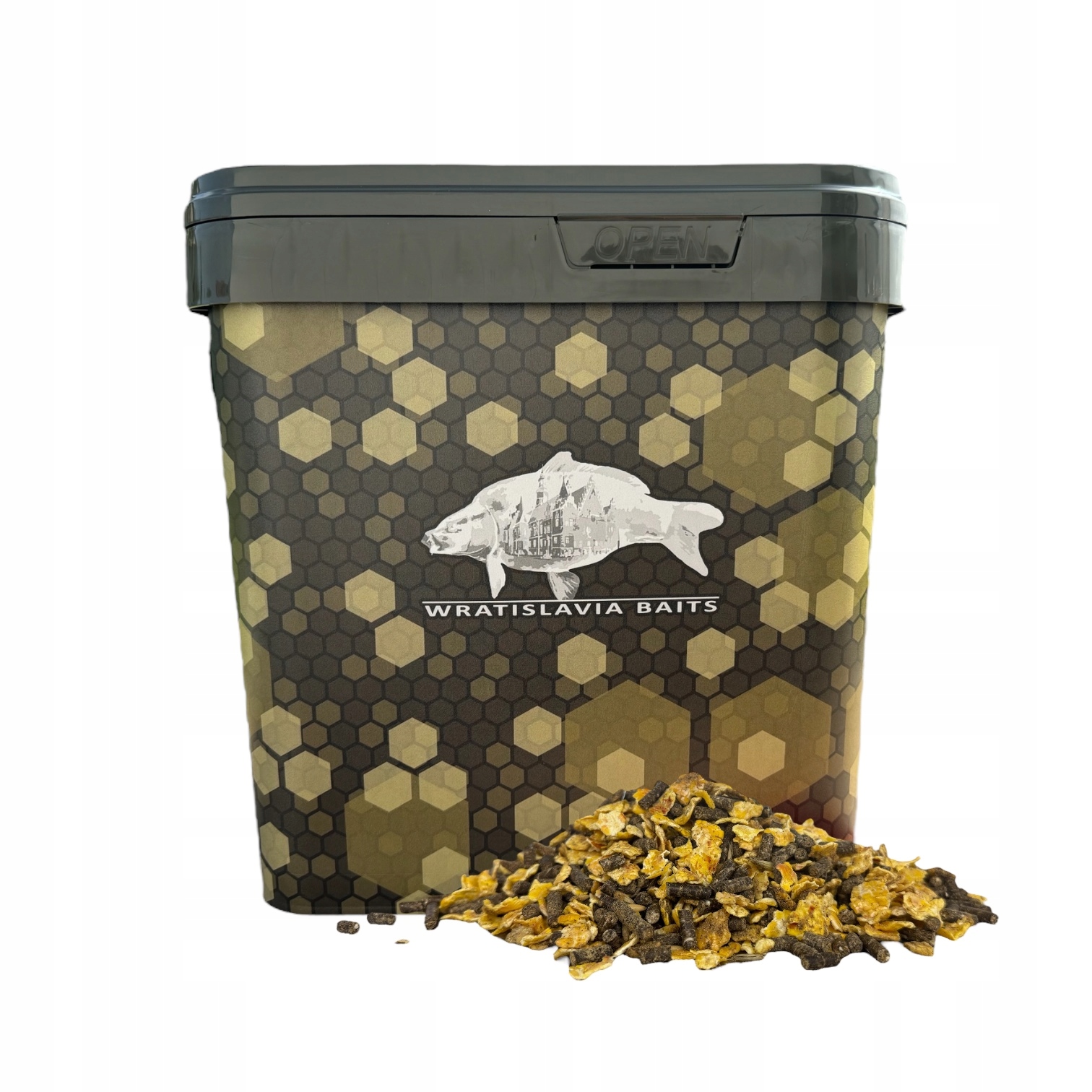 Carp Muesli Natural 10kg kwadratowe Wiadro 17L Wratislavia Baits zanęta