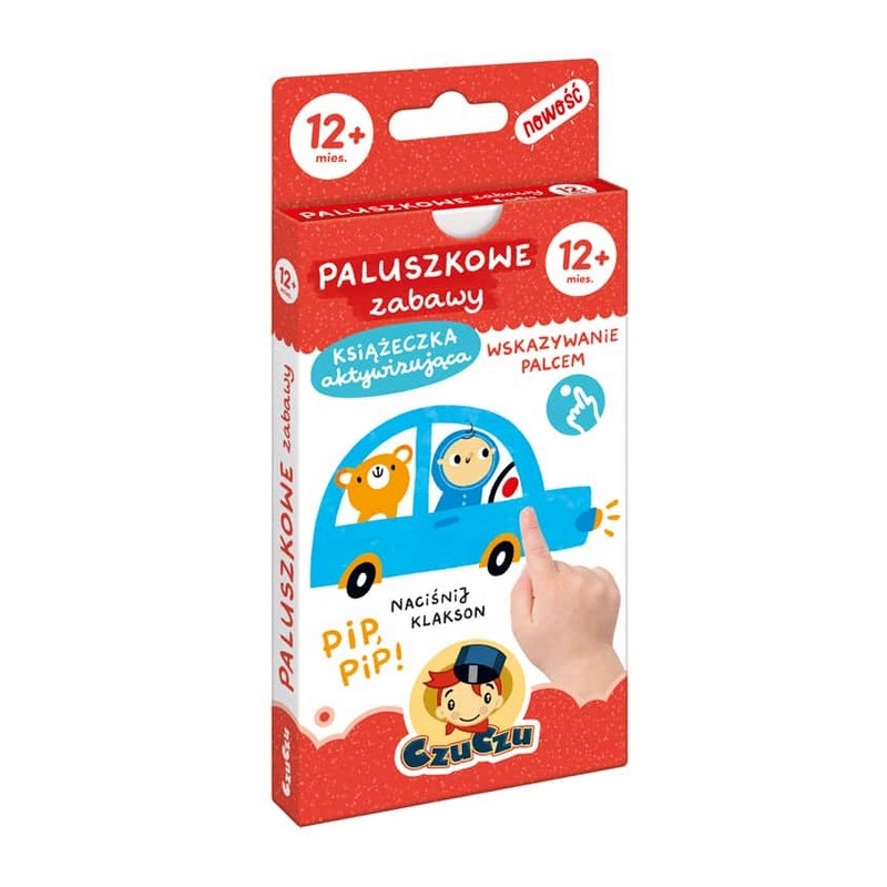 CZUCZU Książeczka Harmonijka Paluszkowe Zabawy 12m+
