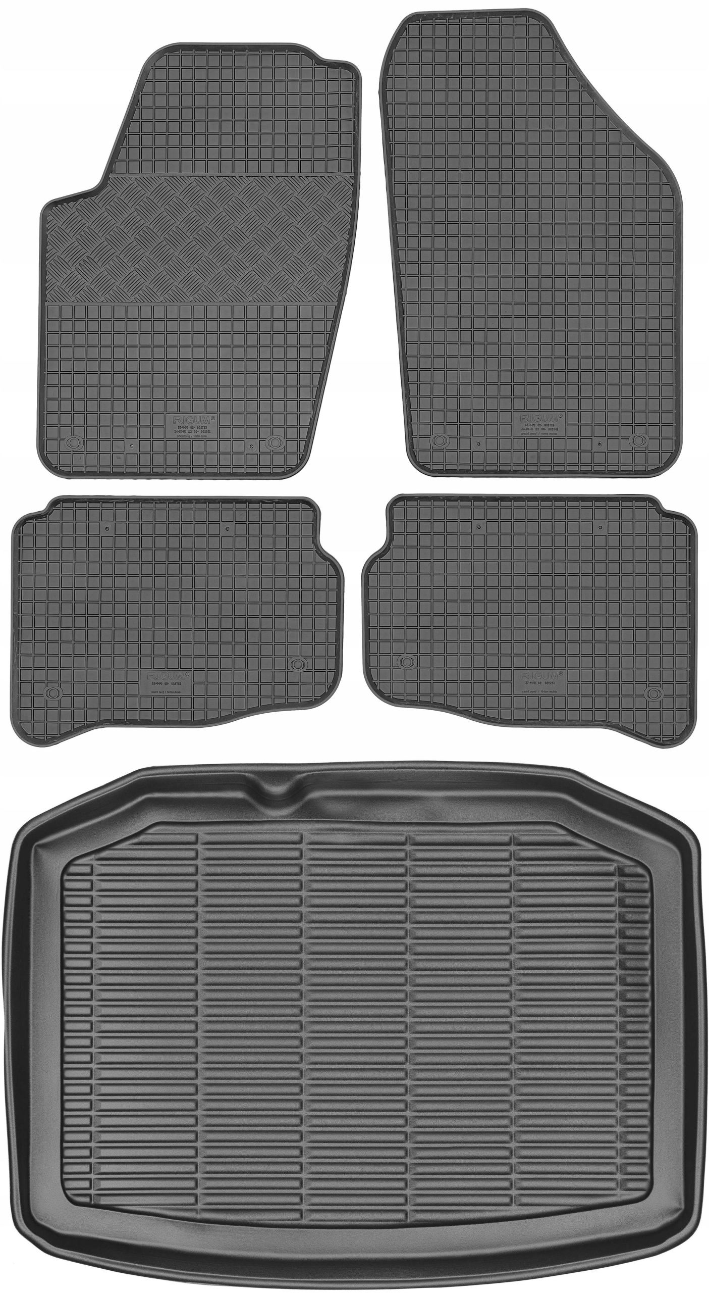 Seat Ibiza III Hatchback 2003-2008 Sada Gumové rohože rohož