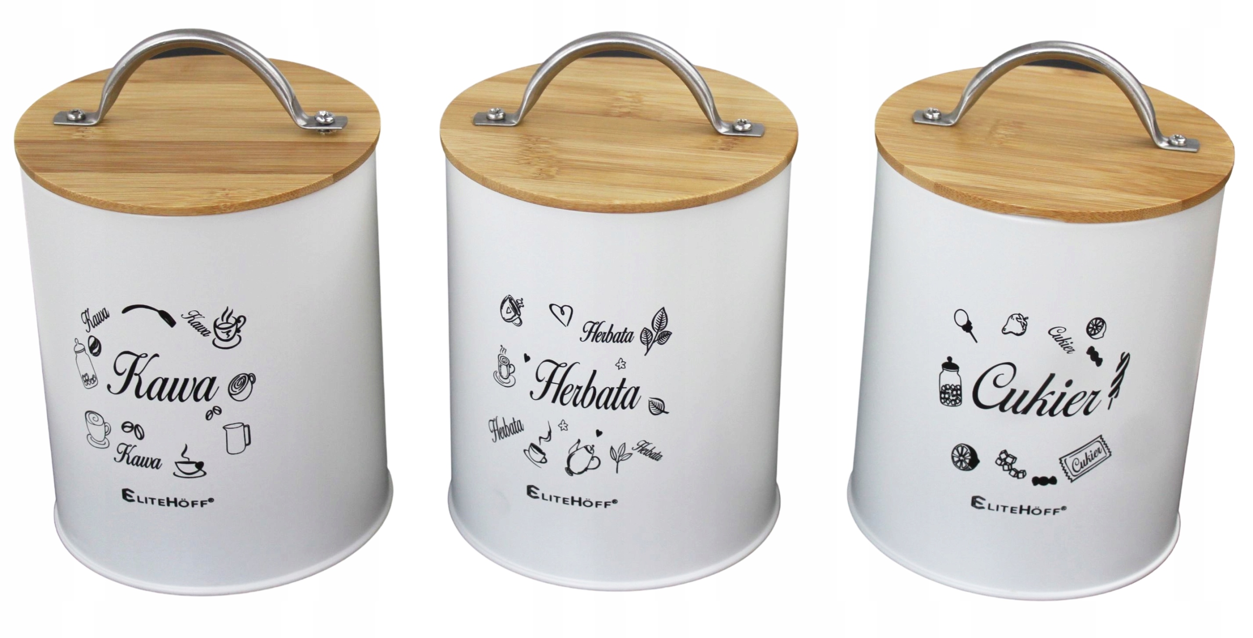 POJEMNIKi Kawa, Herbata, Cukier E 6044 Marka Elitehoff