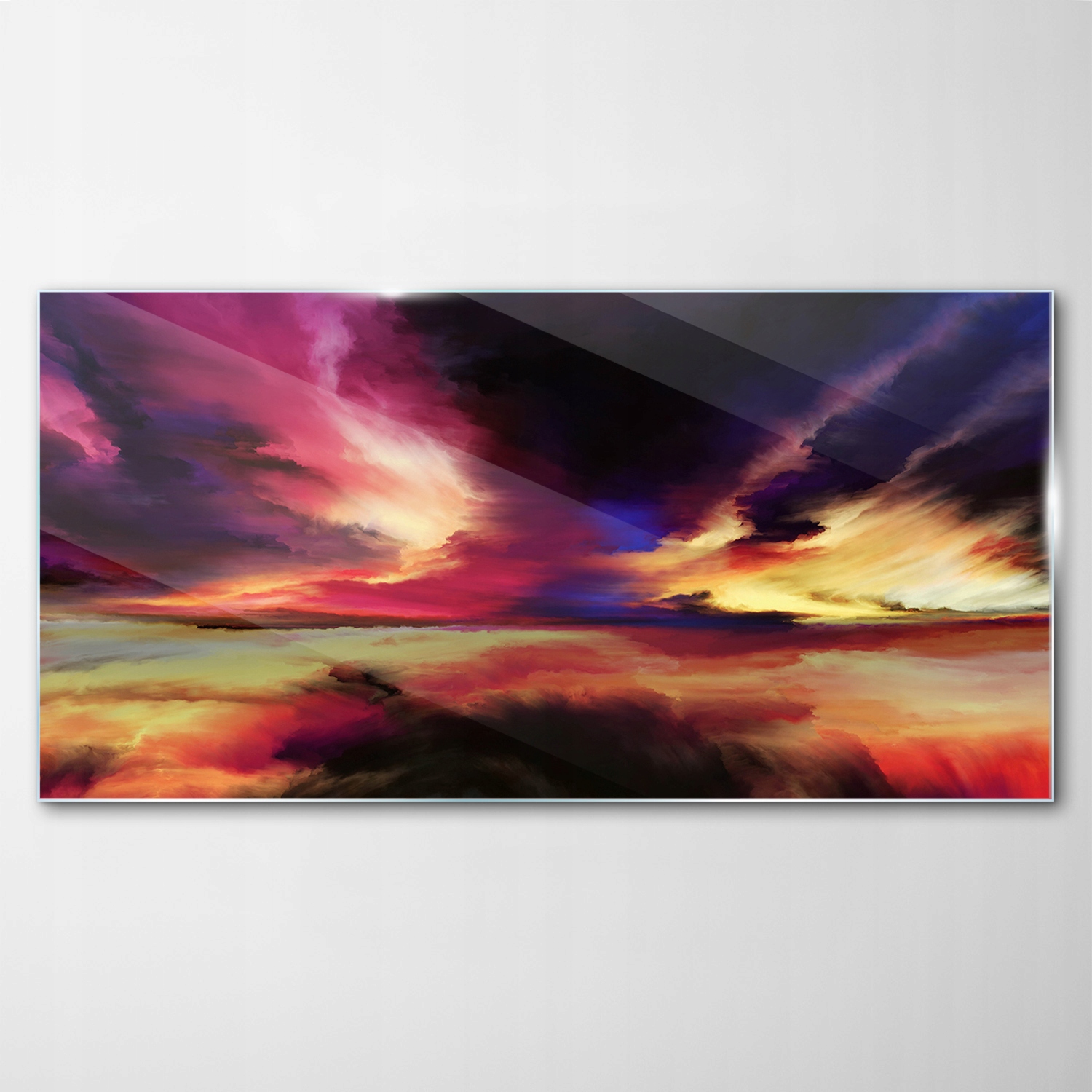 Obraz na skle Dekor Abstrakcia Krajina 120x60