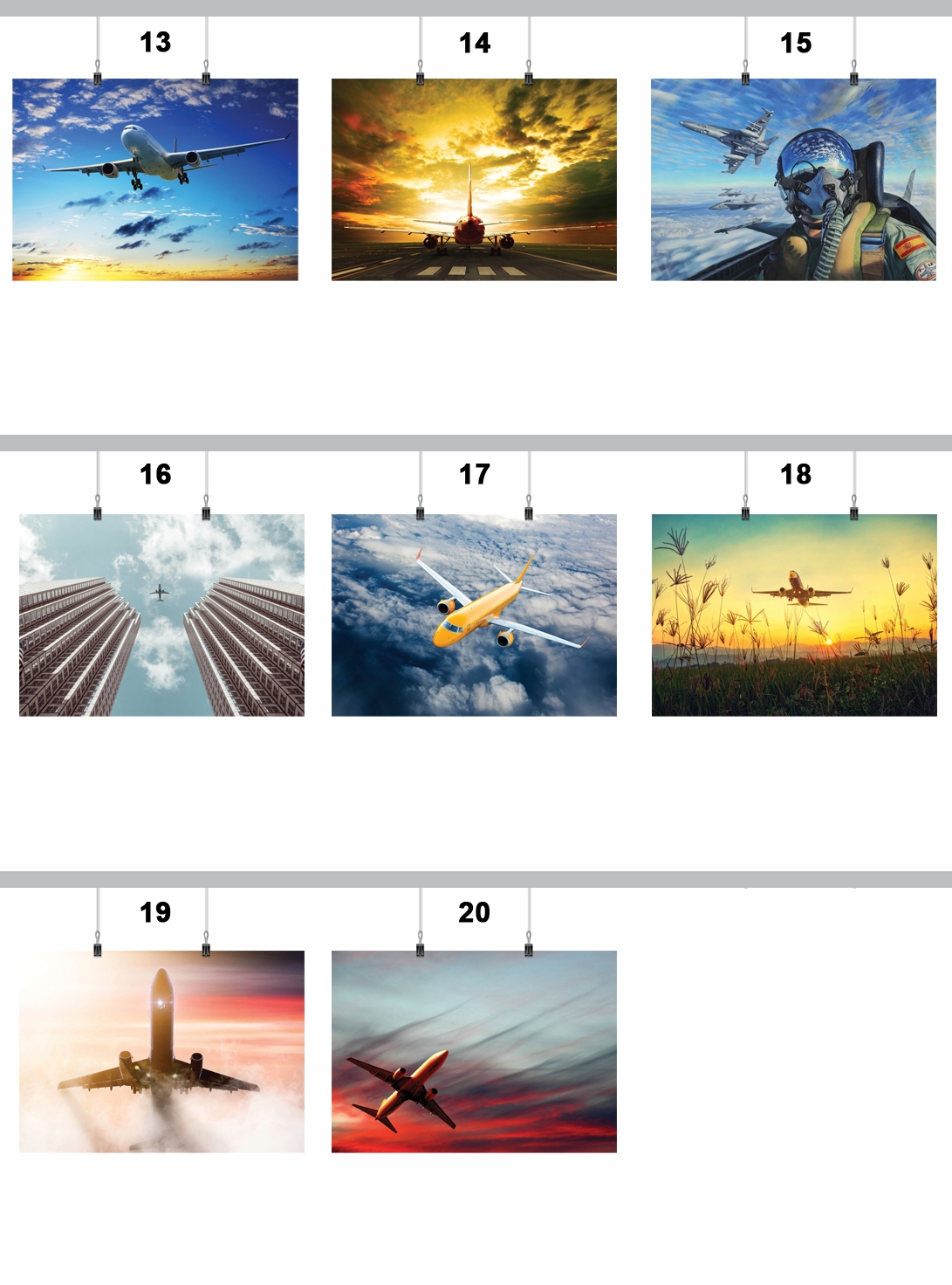 PLAKAT SAMOLOT AIRPLANE 90x60 CM 20 WZORÓW Wysokość produktu 90 cm