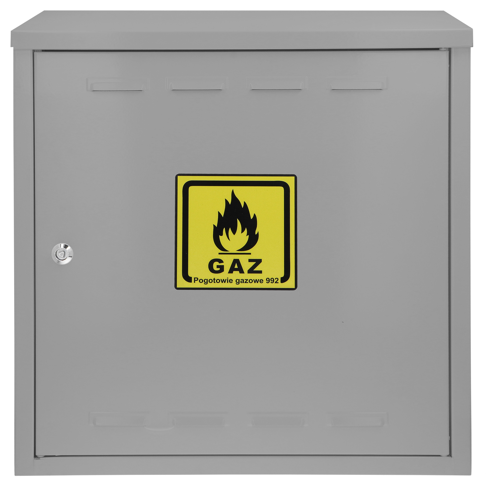 SZAFKA GAZOWA SKRZYNKA 20x20x15 SZARA Z PLECAMI