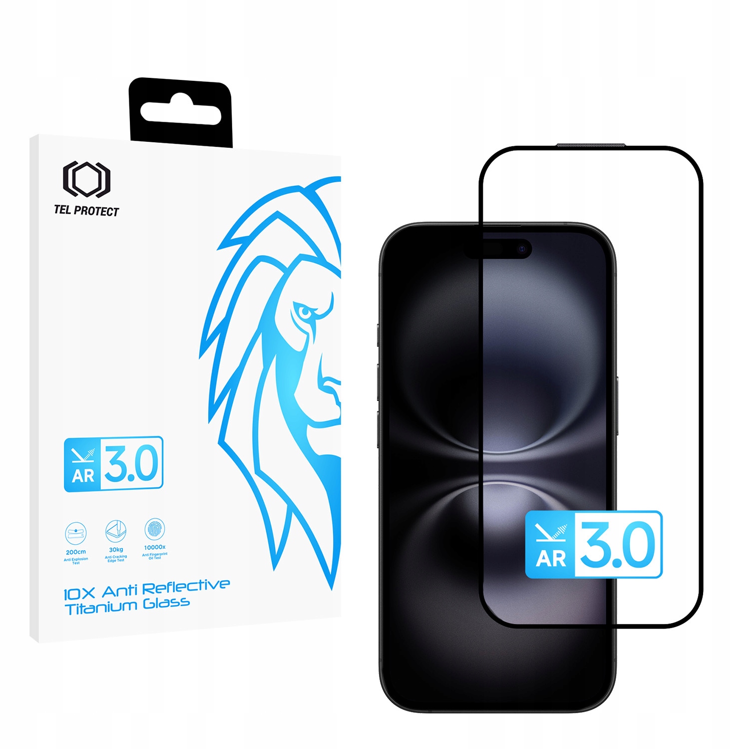 Tvrdené sklo 10X Ar 3.0 AntiReflective Titanium Glass pre iPhone 16