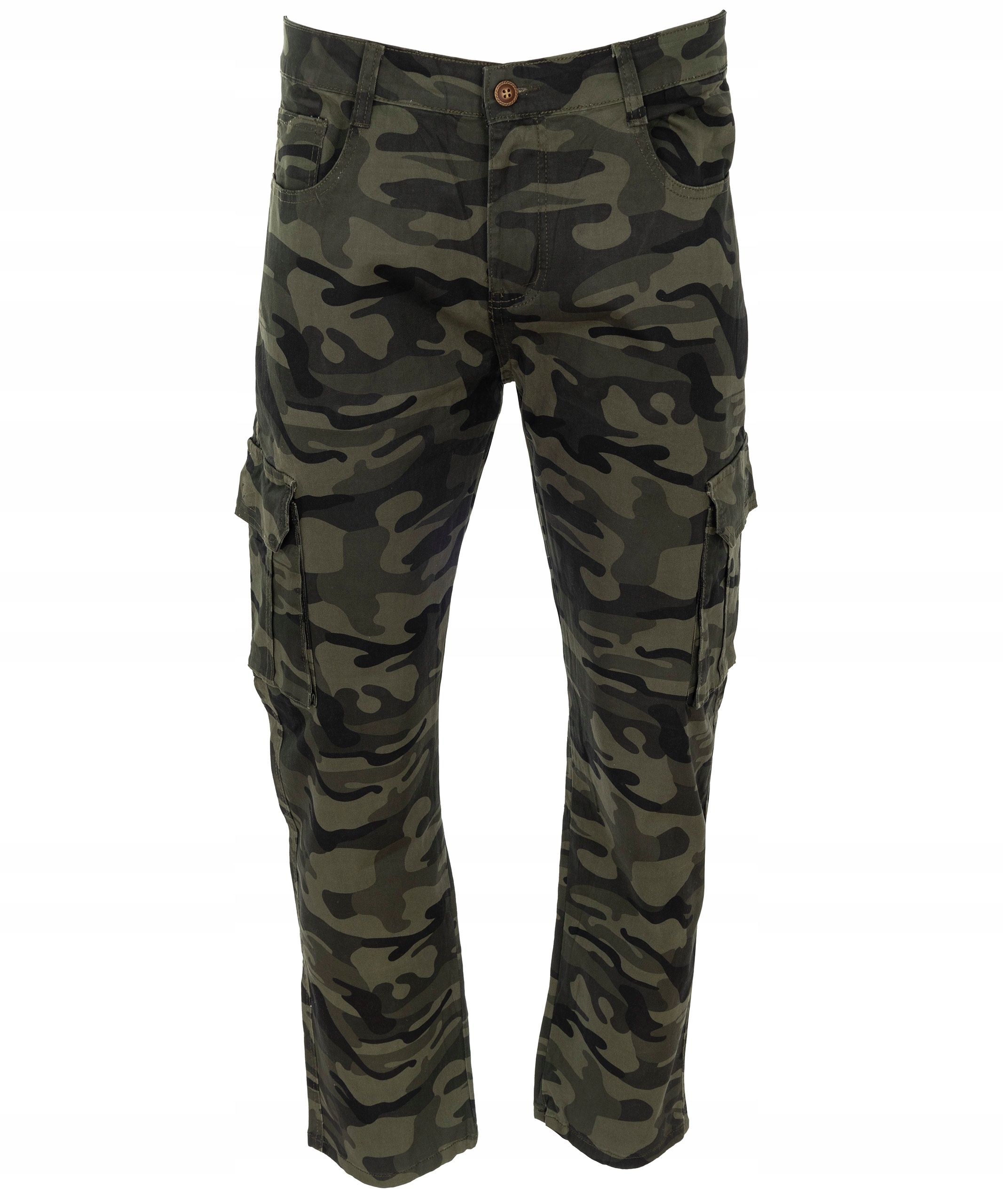 spodnie BOJÓWKI MORO BAWEŁNIANE ZIELONE GEMELLO W38 Długość nogawki długa